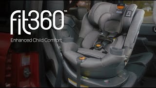 Chicco Fit360 ClearTex Rotating Convertible Car Seat  Child Comfort [upl. by Ahsiloc]