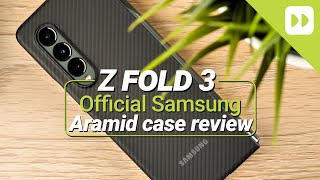 Official Samsung Galaxy Z Fold 3 Aramid Case Review [upl. by Annenn]