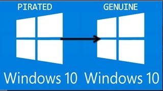 How to make Pirated Windows 10 GENUINE [upl. by Elaweda]