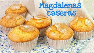 Magdalenas caseras  Receta fácil  Mi tarta preferida [upl. by Anoyk]