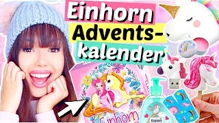 Was ist alles im EINHORN Adventskalender 🦄  ViktoriaSarina [upl. by Aihsit]