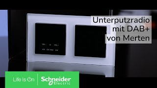 Unterputzradio mit DAB von Merten  Schneider Electric [upl. by Enilra758]