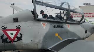 Aviones T6C Texan II de la AARM en Aeroexpo 2024 [upl. by Ogaitnas818]