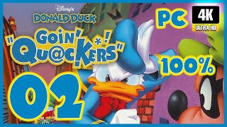 Donald Duck Goin Quackers  100 Walkthrough  DuckBurg Gameplay Playthrough 4K 60FPS PC [upl. by Eirrak]