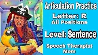 Practice your quotRquot sound SENTENCE Level All positions initial medial amp final Articulation Drill [upl. by Gardol570]