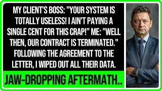 My Clients Director canceled payment I ended the contract and deleted all data [upl. by Arraeis423]