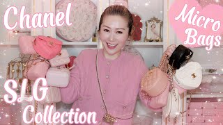 25 CHANEL SLG MICRO BAG COLLECTION SOME IM LETTING GO  VLOG SALE 💖 LINDIESS [upl. by Nutsud215]