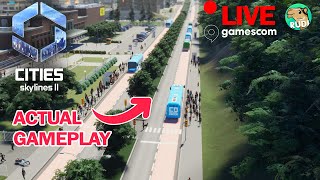 CITIES SKYLINES2 GAMEPLAY  Building an Airport  Live from Gamescom 2023 [upl. by Gnoc857]