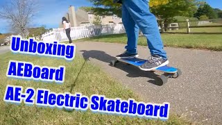 AEBoard AE2 Electric Skateboard Unboxing [upl. by Nellda492]