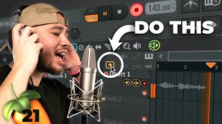 HOW TO RECORD VOCALS in FL Studio 21 in 4 Minutes super easy [upl. by Fenton492]