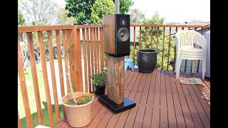 DIY Bookshelf Speaker Stands  Recycled Hardwood [upl. by Adnilim917]