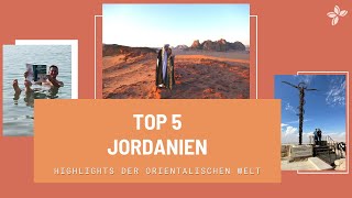 Top 5 Jordanien  Highlights des Orients [upl. by Freddi]