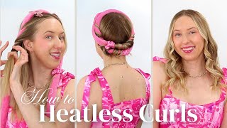 How to do Heatless Curls Tutorial  BEGINNER FRIENDLY [upl. by Rodrique]