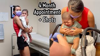 4 Month Checkup  Shots 🥲 [upl. by Enaillil]