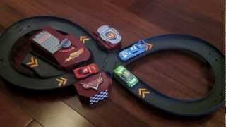 DisneyPixar Cars Lightning Fast Speedway Figure 8 Track Set [upl. by Crescint]