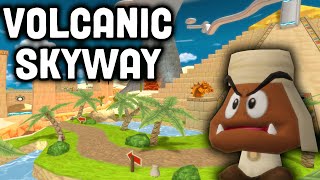 MKWii Custom Track  Volcanic Skyway by bentokage and Metabus [upl. by Hoban490]