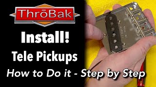 How to Install Telecaster Guitar Pickups Step by Step Guide Telecaster  Broadcaster  Nocaster [upl. by Rialc]