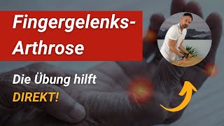 Selbstbehandlung bei FingergelenksArthrose Diese Übung hilft Dir direkt ➡️ nur 2 Minuten  Tag [upl. by Boleslaw]