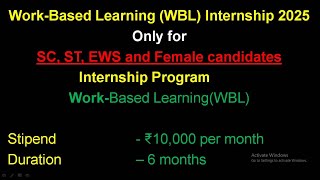 WorkBased Learning WBL Internship 2025 [upl. by Deys491]