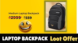 Laptop backpack offer  Laptop backpack under ₹599 [upl. by Kristian]