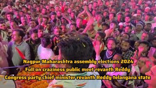 revanth Reddy speech at nagpur Maharashtra assembly elections 2024 congress party telangana state [upl. by Leziar252]