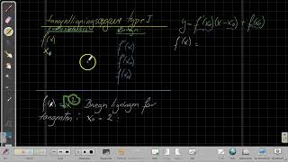 tangentligningsopgave type I [upl. by Centeno]