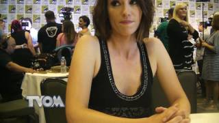 ComicCon 2016 Interview Chyler Leigh Supergirl [upl. by Manvel]