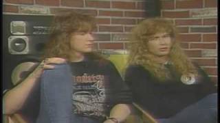 Megadeth Interview  1988 on Backstreet Video Magazine [upl. by Virgy]