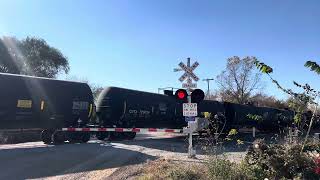 Durand MI CN Train Pittsburg road Oct 2024 [upl. by Yrrek19]