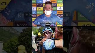 Tour de France emotional Houle widmet Etappensieg verstorbenem Bruder ❤️🚴‍♂️ [upl. by Audi969]