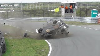 Hard Crash  Fire  Formula Renault  Circuit Zandvoort [upl. by Ori275]