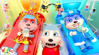 Fire Mom Water Dad Got Boo Boo Fire and Water Family Song  Imagine Baby Songs  Wolfoo Kids Songs [upl. by Livvy]