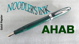 Recensione penna stilografica NOODLERS AHAB FLEX quotGreen Mountainquot  Fountain Pen Review [upl. by Sabba610]