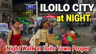 Downtown ILOILO CITY at NIGHT  2024 Night Walking Tour at Iloilo City Town Proper Philippines 🇵🇭 [upl. by Zellner]