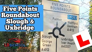 Five Points Roundabout Slough Uxbridge Explained Properly [upl. by Aleicarg]