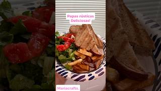 Papas rústicas deliciosas 🥔🫶🏻❤️ recetas receta cocina cocinar food recetasfaciles [upl. by Priscella260]