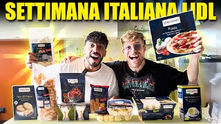 PROVIAMO TUTTO IL CIBO DELLA SETTIMANA ITALIANA DEL SUPERMERCATO LIDL  FINALMENTE SI GODE TROPPO [upl. by Doelling]