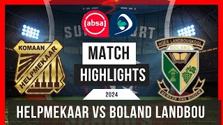 Wildeklawer 2024 GAME 8 Boland Landbou vs Helpmekaar [upl. by Etrem]