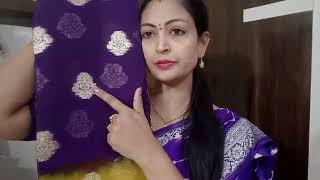 Meesho sarees collection Pattu amp fancy sarees new colours vlog viral fashionnfun [upl. by Loftus]