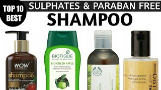 Top 10 Best Toxin Free Shampoos in India  SLS SLES PARABEN FREE SHAMPOOS [upl. by Wilbert]