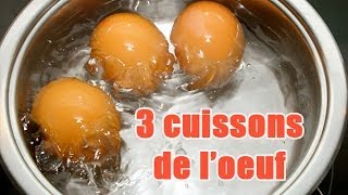 Tuto  3 Cuissons différentes pour les oeufs [upl. by Bubalo205]