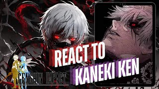 Genshin impact react to Aether as kanekiken ken  tokyo ghoul  Gacha life 2 [upl. by Jillian]