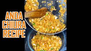 Anda Chiura Recipe Nepali  Nepali Khane Kura [upl. by Gensler]