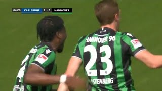 Karlsruher SC vs Hannover 96 12 Marcel Halstenberg amp Andreas Voglsammer score in win Match recap [upl. by Lanford281]