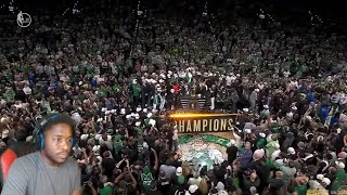 REACTING TO Boston Celtics FULL 2024 NBA Finals amp MVP Trophy Presentation [upl. by Ruosnam250]