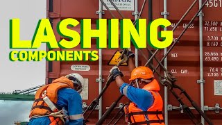 LASHING COMPONENTS  CONTAINER SHIP EXPERIENCE [upl. by Bromleigh]