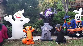 Halloween Inflatable Display 2022 [upl. by Oralle]