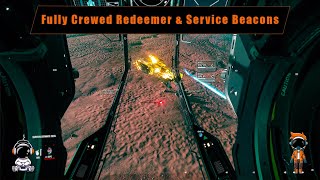 Full Multi Crew Redeemer amp Service Beacons In Star Citizen [upl. by Zobias]