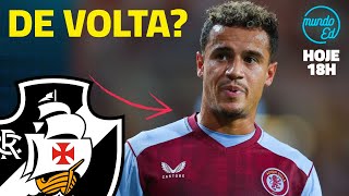 COUTINHO VOLTANDO PARA O VASCO QUEM SERÁ O TREINADOR LIVE MUNDO ED [upl. by Seuqram556]