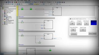 Criando Lógica no CLP de um Contador com Meta e Tempo [upl. by Rafaelia]